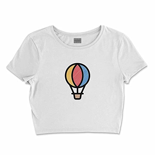 Bona Basics, Damski T-shirt basic, z nadrukiem cyfrowym, 100 bawełny, biały, swobodny, damski top, rozmiar: XL, biały, XL