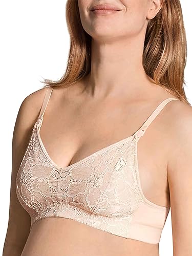 CALIDA Damski biustonosz 100% naturalny Mum, lace Parfait różowy, normalny