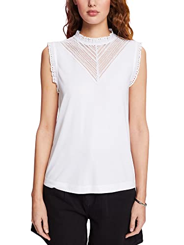 ESPRIT Collection Damska koszulka 043EO1K323, 100/biała, XL, 100 / biały, XL