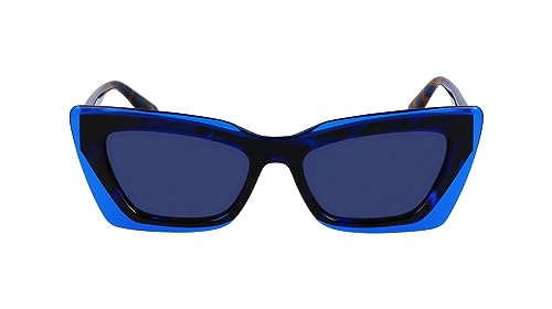 Calvin Klein Damskie okulary przeciwsłoneczne CKJ23656S, hawana niebieski brąz, jeden rozmiar, Hawana, niebiesko-brązowy, Rozmiar uniwersalny