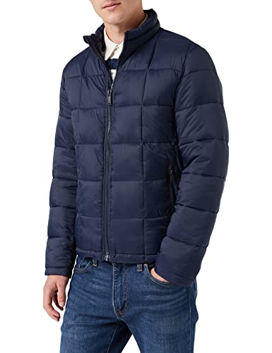 dockers Męska kurtka nylonowa Lightweight Quilted, granatowy blezer, XL