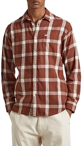 Pepe Jeans Koszulka męska Corbus, Brązowy (rzeźba), XL