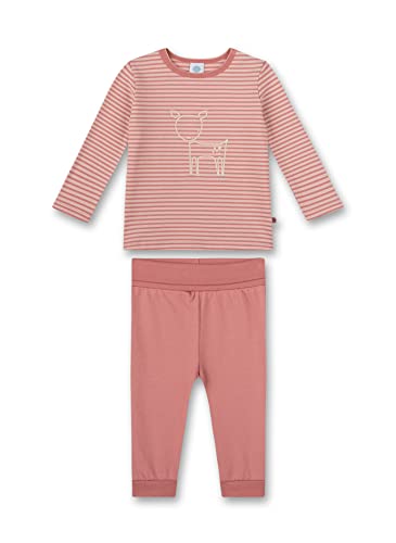 Sanetta Baby-Mädchen 221763 Piżama dla małych dzieci, Dusty Rose, 86
