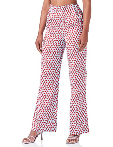 United Colors of Benetton Spodnie damskie 4PBYDF03K, Azzurro Fantasia Rossa 85A, XS, azzurro fantasia rossa 85a, XS