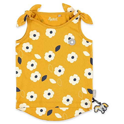 sigikid Top z bawełny ekologicznej dla dziewczynek w rozmiarach od 98 do 128, Żółty kwiat, 98 cm