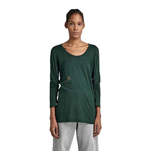 G-STAR RAW Damski top z regulowanym rękawem, Zielony (liście D22088-c954-4287), S