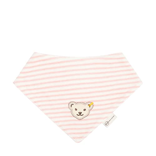 Steiff Unisex Baby Basic chusta na szyję GOTS, Silver Pink, jeden rozmiar