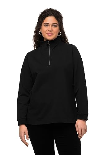 Ulla Popken Bluza damska Troyer, czarny, 50/52
