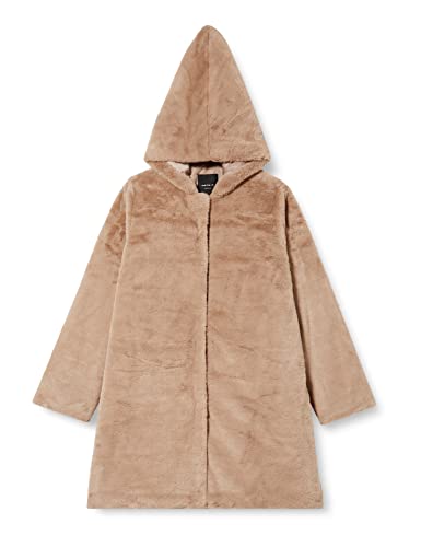 NAME IT Girl's NMFMALIA Faux FUR Jacket Jacke, Silver Mink, 152, silver mink, 152 cm