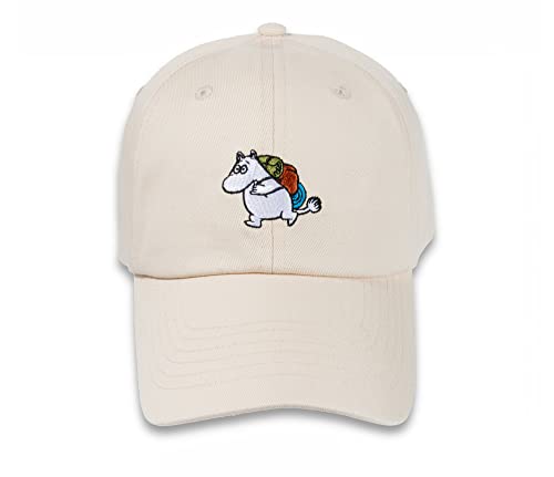 Nordicbuddies Moomintroll Adventure czapka z daszkiem dla dorosłych, beżowa, jeden rozmiar pasuje do większości, BEŻOWY, rozmiar uniwersalny