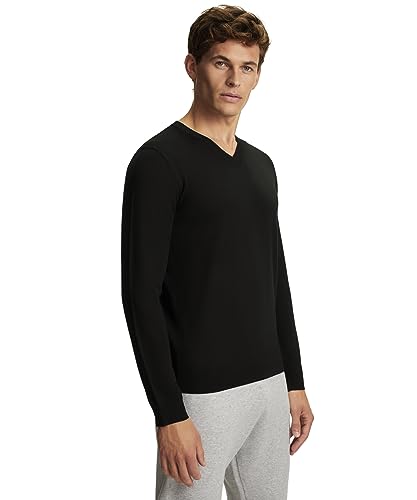 FALKE Sweter męski, czarny, XXL