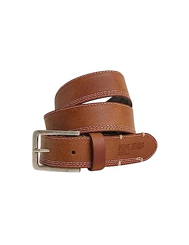 Pepe Jeans Męski pasek Freddy, Brązowy (Tobacco), 85