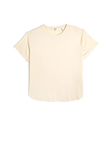 Koton Damska koszulka oversized Modal Blended, beżowy (050), M