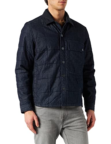 G-STAR RAW Postino pikowana kurtka męska, Niebieski (Rinsed C842-082), M