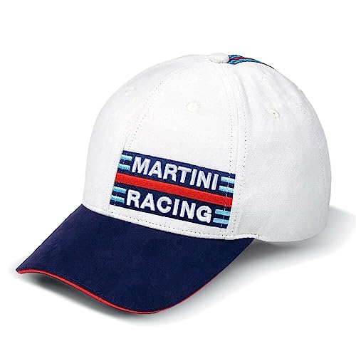 Sparco Biała czapka uniseks z logo Martini-R, jeden rozmiar