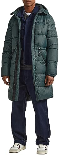 Pepe Jeans Parka męska Blai Puffer, Zielony (Regent Green), S