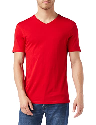 United Colors of Benetton (Z6ERJ męski T-shirt 3U53J4231 sweter, Rosso 015, X-Small