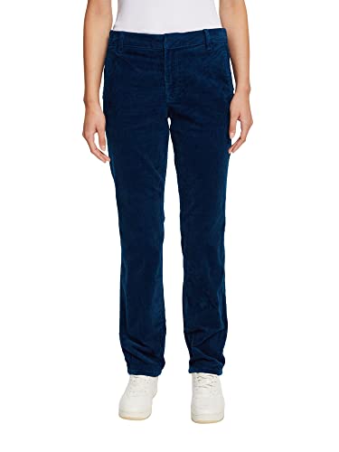 ESPRIT Damskie spodnie 992EE1B366, 450/PETROL niebieskie, 40/30