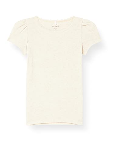 Name It Koszulka dziewczęca Nmfkab Ss Top Noos, Peyote Melange, 92 cm