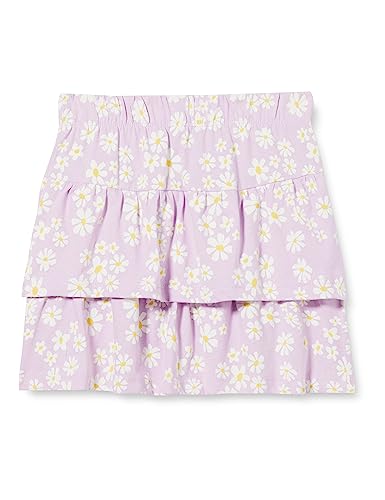Name It Dziewczęca spódnica NKFVIGGA J1 Rock, Orchid Bloom/AOP: Flower, 146, Orchidea Bloom/Aop: kwiat, 128 cm