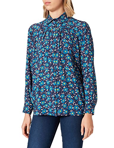 Love Moschino Damska koszulka, fiori fond.blu, 40