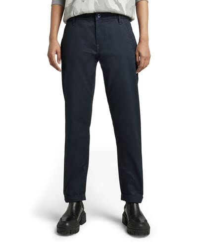 G-STAR RAW Damskie spodnie typu chino Kate Boyfriend, Niebieski (Salute C072-C742), 26W / 32L