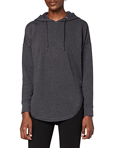 Urban Classics Damska bluza z kapturem Oversized Terry Hoody, szary (charcoal 91), M