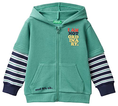 United Colors of Benetton koszulka dresowa mieszana, Zielony 22 L, 2 lat