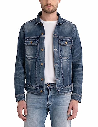 Replay męska kurtka sztruksowa, 009 Medium Blue, XL
