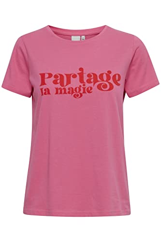 ICHI Damska koszulka IHCAMINO SS10, 172127/Shocking Pink, L