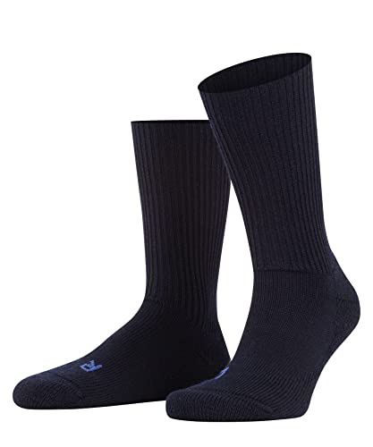 FALKE Unisex Walkie Ergo skarpety turystyczne z wełny merynosów, czarno-białe, więcej kolorów, dla mężczyzn i kobiet, ciepłe, oddychające, zapobiegające powstawaniu pęcherzy, gładkie prążkowane z