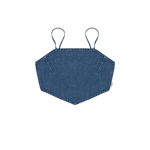 Wrangler Damska koszulka typu bandana, Mid Indigo, XXL