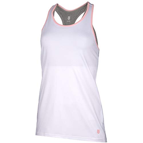 K-Swiss damska koszulka tenisowy Hypercourt Express (duży biały - Tennis Express)
