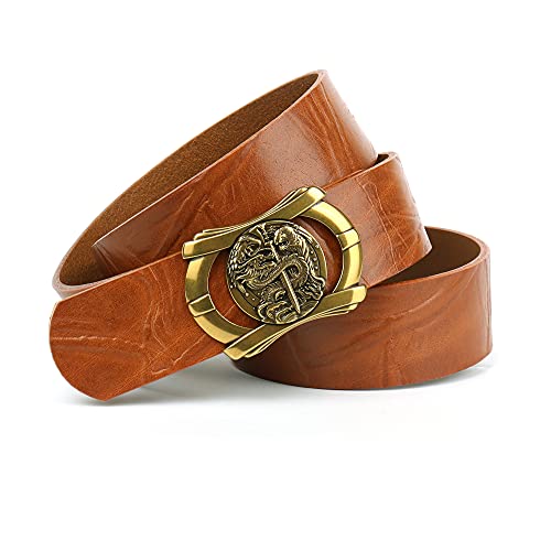 Anthoni Crown Unisex pasek skórzany pasek, jasnobrązowy, 85
