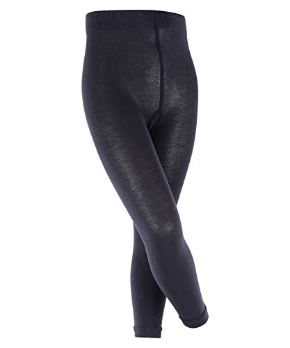 FALKE Uniseks - dzieci Legginsy Active Warm K LE Wełna Merynosa jednokolorowe 1 Para, Niebieski (Marine 6120), 134-146 (9-12 lata)