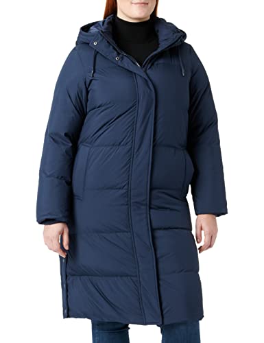 VERO MODA Kurtka damska, długa, watowana, granatowy blezer, L