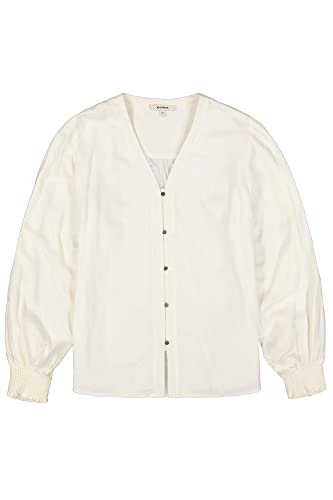 Garcia Damska bluzka z długim rękawem, Off White, XS