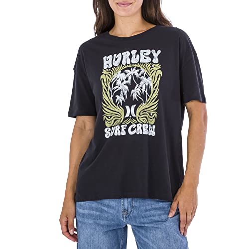 Hurley Damska koszulka Zak Oversized Tee, kawior, S, kawior, S