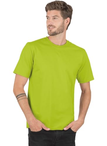 Trigema T-shirt męski Deluxe bawełna, żółty (Lemon), 3XL