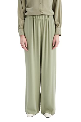 DeFacto Damskie spodnie do biegania z dzianiny na co dzień – standardowy krój, spodnie do joggingu, damskie spodnie do joggingu, dres do joggingu, miętowy, 42