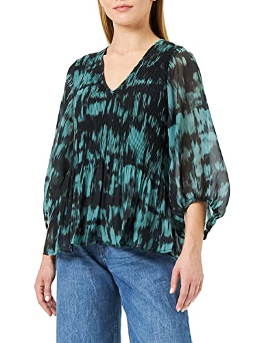 ICHI Damska bluzka IHBALLY LS2, 201504/Blue Spruce Shadow, 36 (DE)
