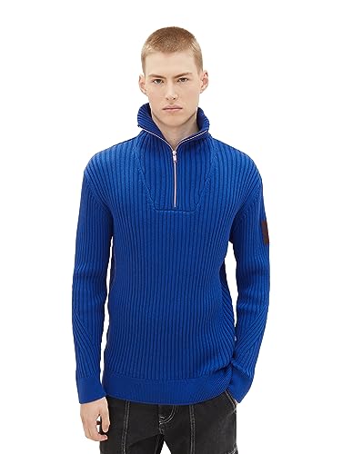 TOM TAILOR Denim sweter męski, 14531 - Shiny Royal, XS