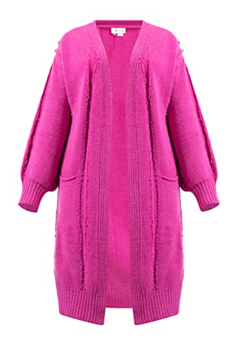 IZIA Długi kardigan damski 19025431, Rosa, M-L