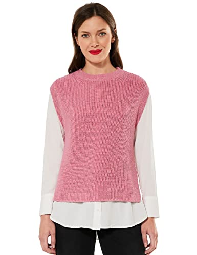 Street One Damski sweter, Bright Winter Rose Melange, 34
