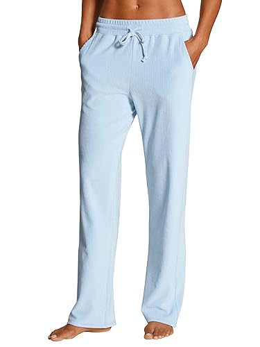 CALIDA Damskie spodnie bawełniane Favourites Cottage, niebieski (Cerulean Blue), standardowe