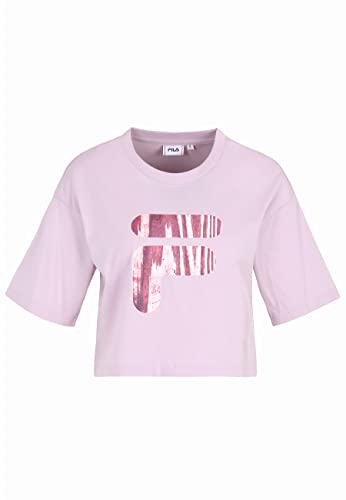 FILA Bothel Cropped Graphic T-Shirt damski, Fair Orchid, S
