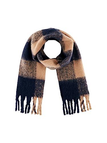 TOM TAILOR Szalik damski, 32423 – Blush Navy Check Woven, jeden rozmiar