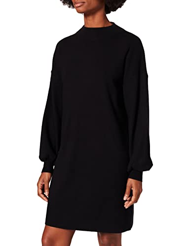 VERO MODA Damska sukienka VMNANCY LS Funnelneck Dress GA Boo, czarna, L