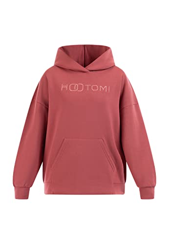 Hootomi damska bluza z kapturem, duży rozmiar, różowa, L, Rosa, L