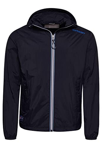 Superdry Code SL Lightweight Jkt Kurtka męska, Eclipse Navy Grid, XXL